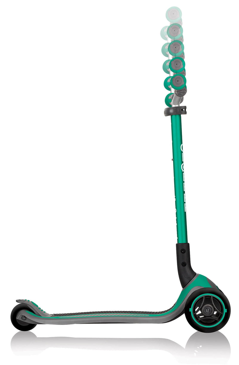 Monopattino 3 Ruote Pieghevole 5 Altezze Max 50 Kg Globber Master Verde