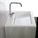Mobile Lavatoio Sospeso Vasca Zeus in MineralMarmo Apertura a Cassettone 60x48x50 cm Olmo Naturale