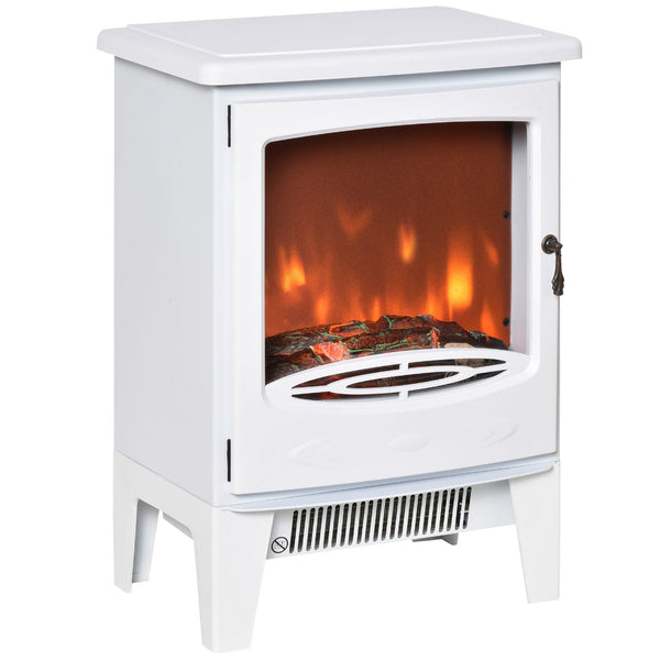 Elektrischer Bodenkamin 39 x 26 x 54,8 cm Flammeneffekt 1800 W Weiß online