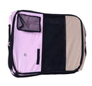 Box per Animali Cani Gatto Recinzione per Cuccioli Cuccia 114x114x58 cm Rosa 