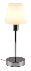 Lampada da Tavolo da Interno Attacco E14 in Metallo Cromo