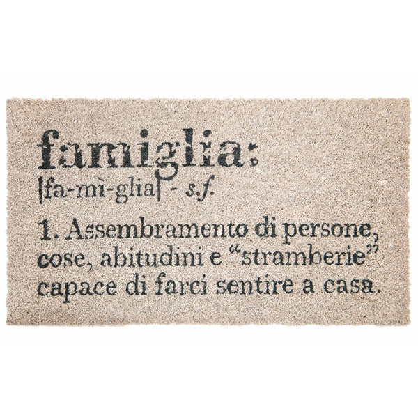 online Fußmatte "Familie" 70x1,5x40 cm in Kokosnuss und PVC Villa D'este Home Tivoli