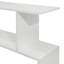 Libreria Moderna 3 Ripiani  110x97x25 cm in Legno Melaminico Bianco Opaco