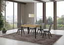Tavolo Allungabile 110-194x70x77 cm Paxon Quercia Natura e Antracite