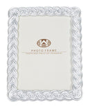 Cornice Ropy 19,3x2x24,5 cm in Poliresina e Vetro Argento