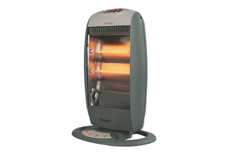 Stufa Alogena 1200W 3 Elementi Kooper India Tortora