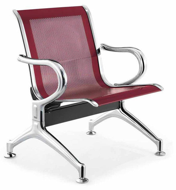 Bank für Wartezimmer 1 Sitzplatz in Red Steel sconto