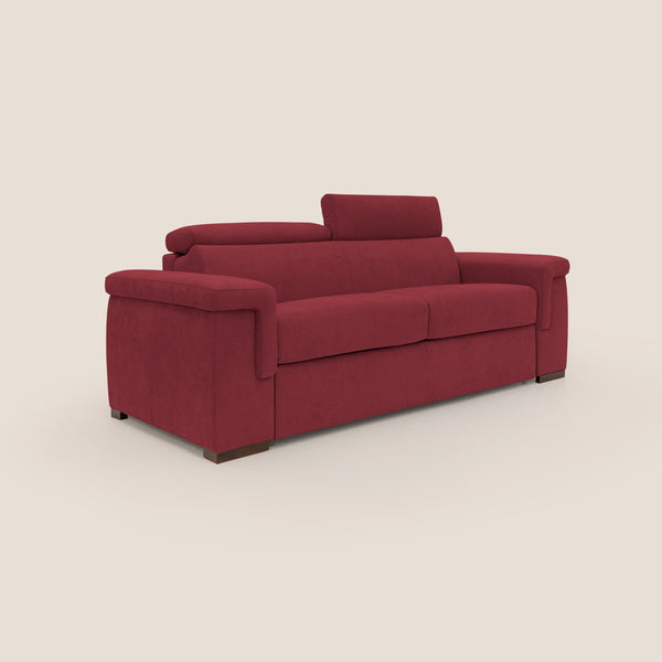 prezzo Divano Letto 3 Posti 200x100x95 cm in Tessuto Rosso