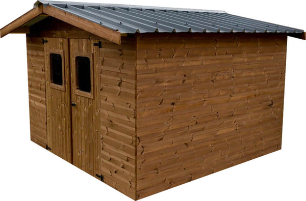 Casetta Box da Giardino 2,35x2,15 m Senza Pavimento in Legno Picea Massello 19mm Tetto in Acciaio Thiers acquista