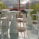 Tavolino da Giardino Ø65x110 cm in Resina Arkema Drink Cherry
