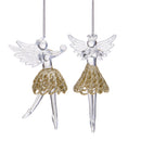 Set 6 Angeli 10 cm Clear/Oro