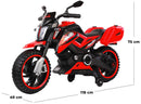 Moto Elettrica per Bambini 12V Kidfun Arias Rossa