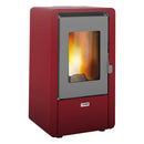 Stufa a Pellet Ad Aria 5,8 Kw 145 M3 King King 6 Bordeaux
