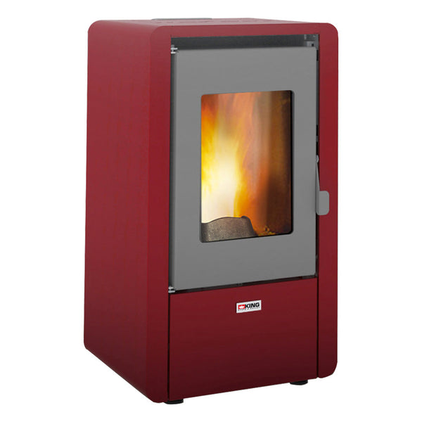 sconto Pellet-Luftkocher 5,8 kW 145 M3 King King 6 Bordeaux