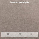 Poltrona Alzapersona Reclinabile 97x97x104 cm Riscaldata e Massaggiante 8 Punti con 2 Telecomandi in Ciniglia Beige      