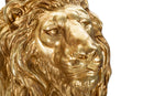 Statua Leone 67x80x36,5 cm in Poliresina Oro