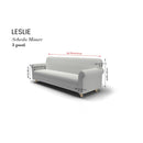 Copridivano Elasticizzato in Poliestere Leslie Blu Scuro Varie Misure