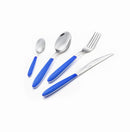 Servizio Set di Posate 24 pezzi in Acciaio Inox Eme Vero Blu 35