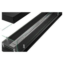 Camino a Bioetanolo Trifacciale Maratea 120x30x50 cm Potenza 3 kW Struttura in Acciaio Nero
