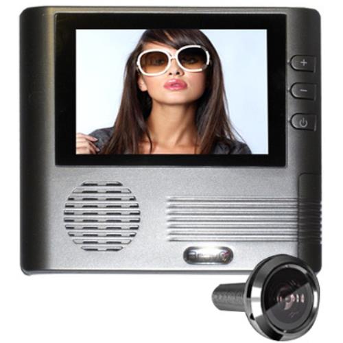 Spioncino Occhiello Silver per Porta Digitale con Visore Lcd Telecamera Casa