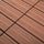 Ineinandergreifender Bodenbelag für den Außenbereich 11 Fliesen 30 x 30 x 2,2 cm Braun