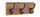 Rafter Wandgarderobe 3 Haken aus recyceltem Holz