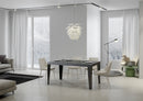  Tavolo Allungabile 200-304x90x77 cm Flame Cemento Telaio Antracite