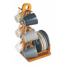 Set 6 Tazzine da Caffè con Piattino e Stand Ø6x6 cm in Gres VdE Tivoli 1996 Shades of stone