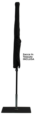 Ombrellone da Giardino 3x2 m Palo Ø38 mm in Alluminio Tessuto Poliestere Trend Ecru