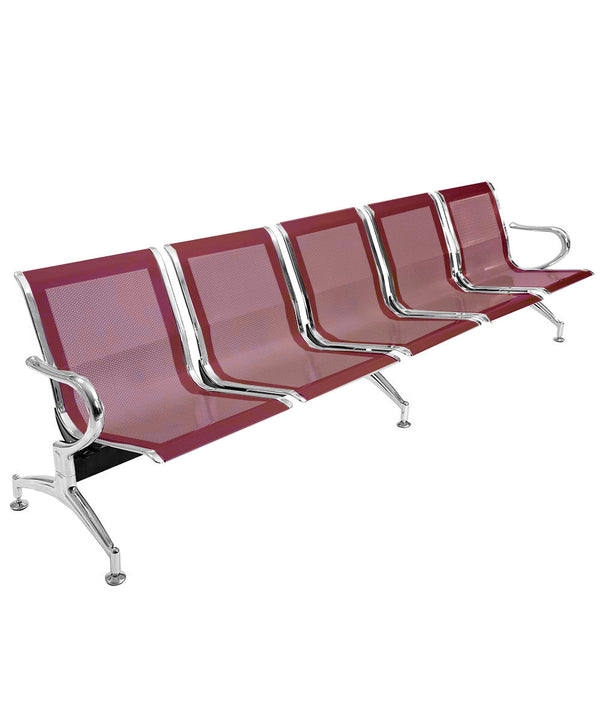 Bank für Wartezimmer 5 Sitzplätze in Red Steel online