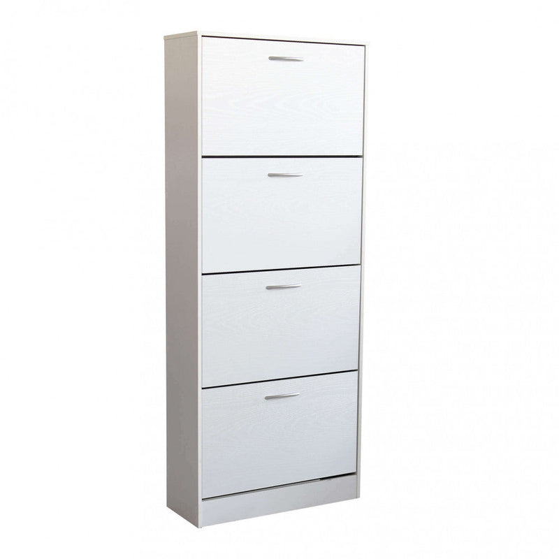 Scarpiera Wendy 60x24x150 h cm in Legno Bianca