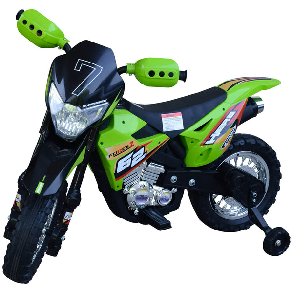 Kidfun Motocross Enduro Green 6V Kinder-Elektromotorrad acquista