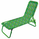 Set 2 Lettini Prendisole da Giardino per Bambini in Acciaio Soriani Oxford Dinosauri