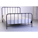 Struttura Letto Matrimoniale in Metallo 208x145cm Barre Bronzo Antico