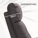 Poltrona Alzapersona Reclinabile 1 Motore con 8 Punti Massaggio 67x89x102 cm Riscaldamento e 2 Telecomandi Marrone