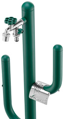 Fontana a Colonna Rubinetto Doppio in Ottone e Porta Tubo Arizona Belfer 42/ARZ Verde