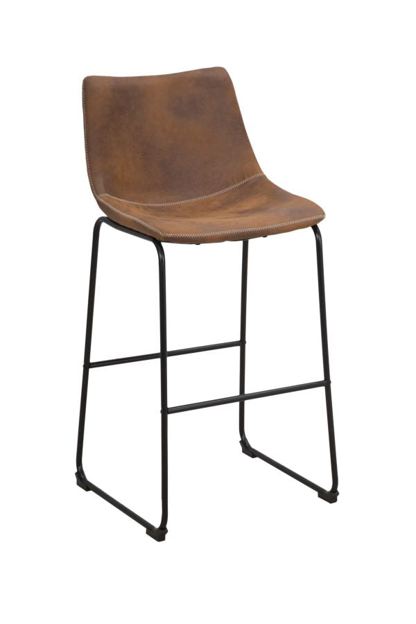 Metropolitan Touch Hocker 45 x 54 x 99 cm in Eisen und braunem und schwarzem PU online