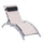 Garten Chaiselongue Lounger Aluminium Liege Relaxsessel 170x64x80 cm