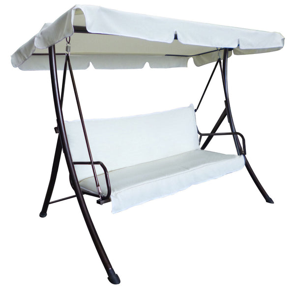 acquista Eisen-Gartenschaukel 3-Sitzer Soriani Weiß