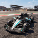 Go-Kart Elettrico Mercedes-AMG PETRONAS F1 123x66x39 cm con Licenza Telecomando Sospensioni Posteriori e Avvio Morbido in PP      