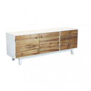 Mobile TV Barclay 178x45x66 h cm in Legno Bianco
