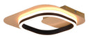 Applique da Interno a LED in Metallo Nero e Oro