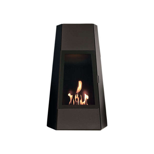 sconto Camino a Bioetanolo da Pavimento 73x43,8x121 cm 3000W 2L Shanghai Nero