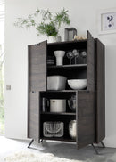 Mobile Alto da Salotto 4 Porte 152x106x50cm TFT  Palma Wengè CLEAF