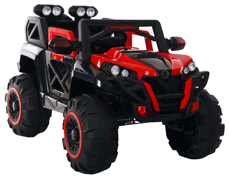 Macchina Elettrica per Bambini 12V Kidfun Fuoristrada 4x4 Rossa