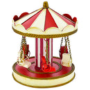 Giostra in Metallo Natale Decorazione Addobbo Natalizio Decorativo 19x19x23 cm