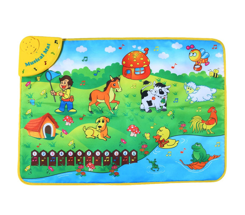 Tappeto musicale pr Bambini 75x50 cm gioco interattivo con melodie e suoni