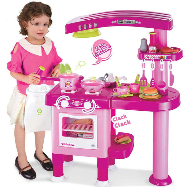 Cucina Per Bambine Giocattolo 69 Accessori Con Stoviglie Altezza 80cm online