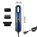 Asciugacapelli Phon Compatto 2000W con Ioni Negativi Blu