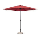 Ombrellone da Giardino 8 Stecche Ø300x242h cm Telo in Poliestere Kalife Burgundy 